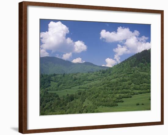 Typical Hilly Landscape, Vlkonec, Liptov Region, Slovakia-Upperhall-Framed Photographic Print