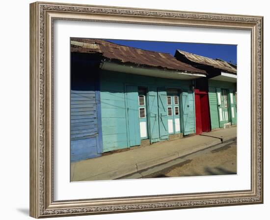 Typical Housing in the Town of Cap Haitien, Haiti, West Indies, Caribbean, Central America-Murray Louise-Framed Photographic Print