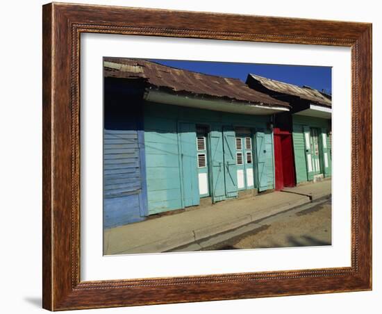 Typical Housing in the Town of Cap Haitien, Haiti, West Indies, Caribbean, Central America-Murray Louise-Framed Photographic Print