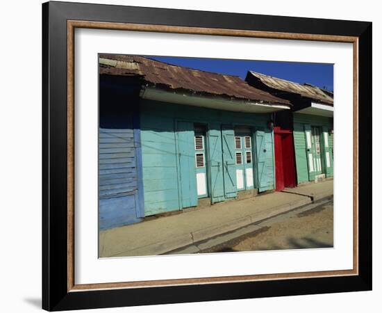 Typical Housing in the Town of Cap Haitien, Haiti, West Indies, Caribbean, Central America-Murray Louise-Framed Photographic Print