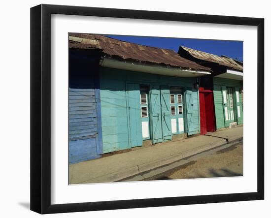 Typical Housing in the Town of Cap Haitien, Haiti, West Indies, Caribbean, Central America-Murray Louise-Framed Photographic Print