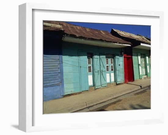 Typical Housing in the Town of Cap Haitien, Haiti, West Indies, Caribbean, Central America-Murray Louise-Framed Photographic Print