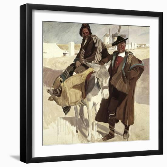 Typical Men of La Mancha-Joaquín Sorolla y Bastida-Framed Giclee Print