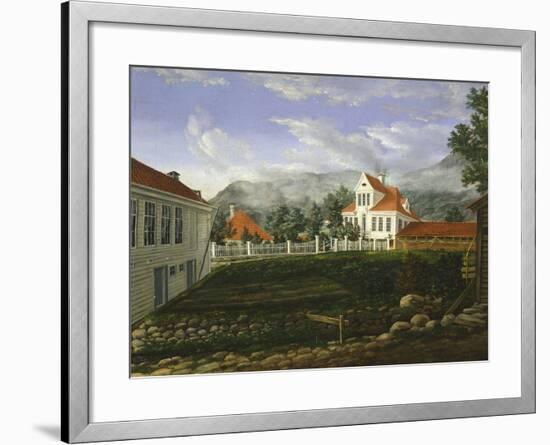 Typical Middle Class Home in Bergen, Norway 19th Century-null-Framed Giclee Print