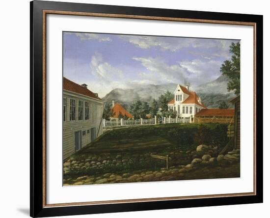 Typical Middle Class Home in Bergen, Norway 19th Century-null-Framed Giclee Print