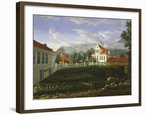 Typical Middle Class Home in Bergen, Norway 19th Century-null-Framed Giclee Print