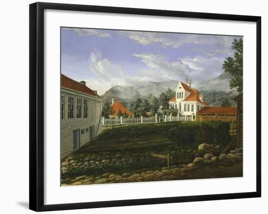 Typical Middle Class Home in Bergen, Norway 19th Century-null-Framed Giclee Print