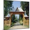Typical Moldavian Gateway, Horaita Monastery, Moldavia, Romania-Christopher Rennie-Mounted Photographic Print