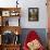 Typical Moroccan Architecture, Riad Adobe Walls, Fountain and Flower Pots, Morocco, Africa-Guy Thouvenin-Framed Premier Image Canvas displayed on a wall