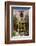 Typical Moroccan Architecture, Riad Adobe Walls, Fountain and Flower Pots, Morocco, Africa-Guy Thouvenin-Framed Photographic Print