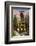 Typical Moroccan Architecture, Riad Adobe Walls, Fountain and Flower Pots, Morocco, Africa-Guy Thouvenin-Framed Photographic Print