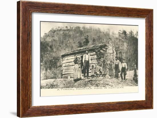 Typical Mountain Home in Kentucky-null-Framed Art Print