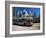 Typical Red and White Bus, Robson Square, Vancouver, British Columbia, Canada-Ruth Tomlinson-Framed Photographic Print