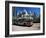 Typical Red and White Bus, Robson Square, Vancouver, British Columbia, Canada-Ruth Tomlinson-Framed Photographic Print