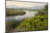 Typical Sardinian Landscape, Water Pond and Mountains in the Background, Costa Degli Oleandri-Guy Thouvenin-Mounted Photographic Print