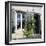 Typical Scene of Shuttered Windows and Hollyhocks, St. Martin, Ile de Re, Poitou-Charentes, France-Stuart Black-Framed Photographic Print