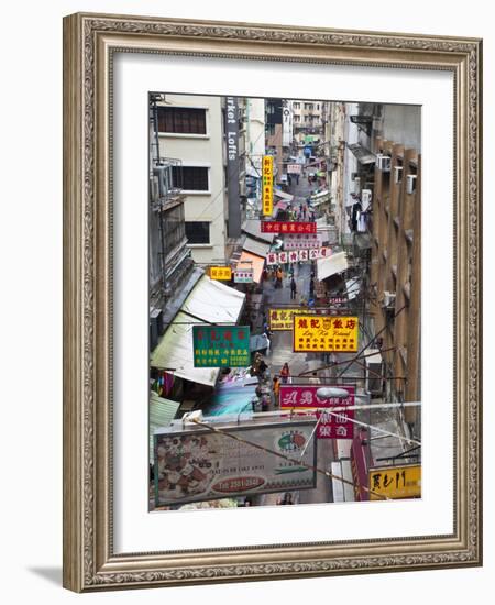 Typical Street, Hong Kong, China-Julie Eggers-Framed Photographic Print