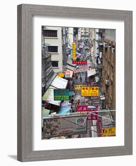 Typical Street, Hong Kong, China-Julie Eggers-Framed Photographic Print