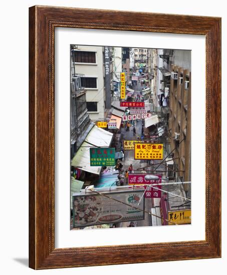 Typical Street, Hong Kong, China-Julie Eggers-Framed Photographic Print