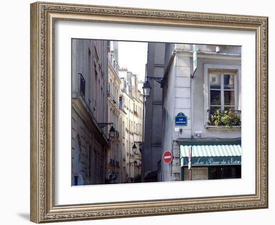 Typical Street in the 5th Arrondisement, Paris, France, Europe-Ethel Davies-Framed Photographic Print