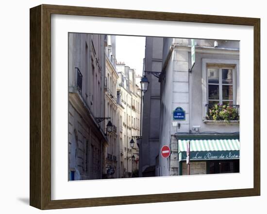 Typical Street in the 5th Arrondisement, Paris, France, Europe-Ethel Davies-Framed Photographic Print