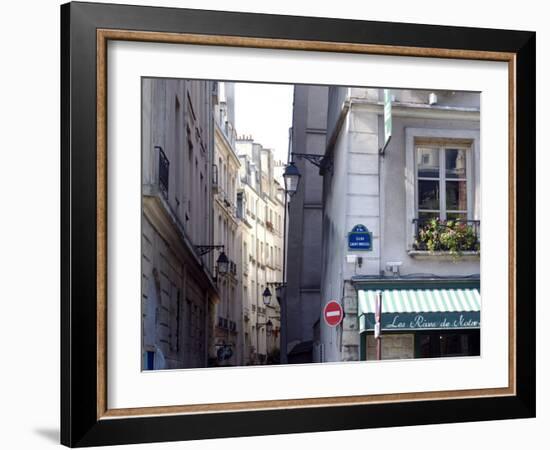 Typical Street in the 5th Arrondisement, Paris, France, Europe-Ethel Davies-Framed Photographic Print