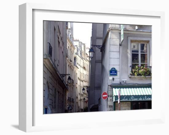 Typical Street in the 5th Arrondisement, Paris, France, Europe-Ethel Davies-Framed Photographic Print