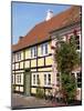 Typical Street of Pastel Houses, Aeroskobing, Aero, Denmark, Scandinavia, Europe-Ken Gillham-Mounted Photographic Print