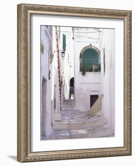 Typical Street, Ostuni, Puglia, Italy, Europe-Vincenzo Lombardo-Framed Photographic Print