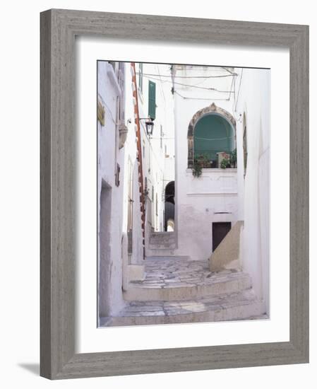 Typical Street, Ostuni, Puglia, Italy, Europe-Vincenzo Lombardo-Framed Photographic Print