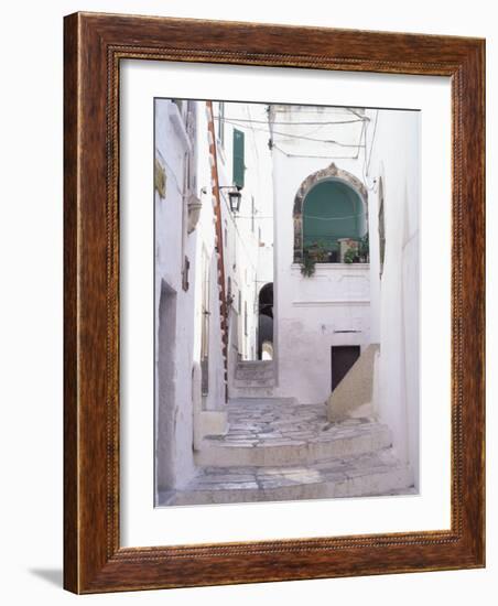 Typical Street, Ostuni, Puglia, Italy, Europe-Vincenzo Lombardo-Framed Photographic Print
