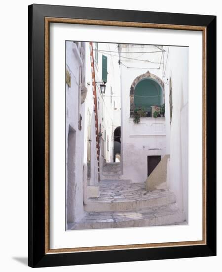 Typical Street, Ostuni, Puglia, Italy, Europe-Vincenzo Lombardo-Framed Photographic Print