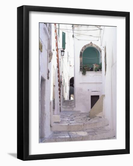 Typical Street, Ostuni, Puglia, Italy, Europe-Vincenzo Lombardo-Framed Photographic Print