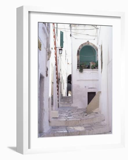 Typical Street, Ostuni, Puglia, Italy, Europe-Vincenzo Lombardo-Framed Photographic Print