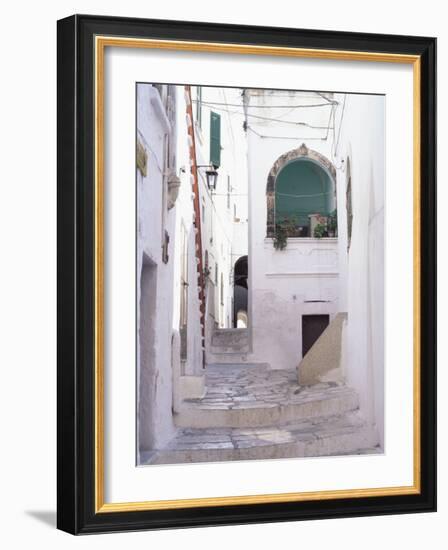 Typical Street, Ostuni, Puglia, Italy, Europe-Vincenzo Lombardo-Framed Photographic Print