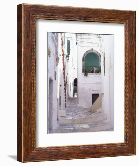 Typical Street, Ostuni, Puglia, Italy, Europe-Vincenzo Lombardo-Framed Photographic Print