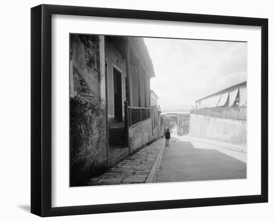 Typical Street, Santiago De Cuba-null-Framed Photo