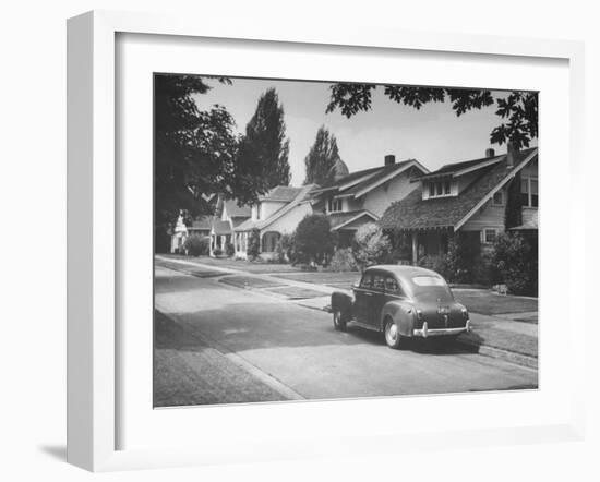 Typical Street Scene-Peter Stackpole-Framed Photographic Print