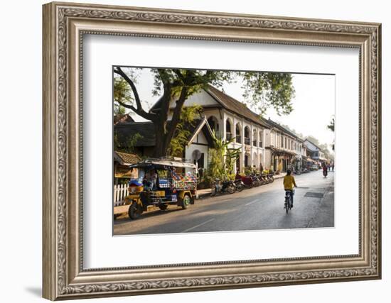 Typical Street Sscene, Luang Prabang, Laos, Indochina, Southeast Asia, Asia-Jordan Banks-Framed Photographic Print