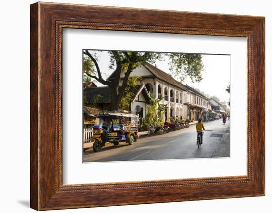 Typical Street Sscene, Luang Prabang, Laos, Indochina, Southeast Asia, Asia-Jordan Banks-Framed Photographic Print