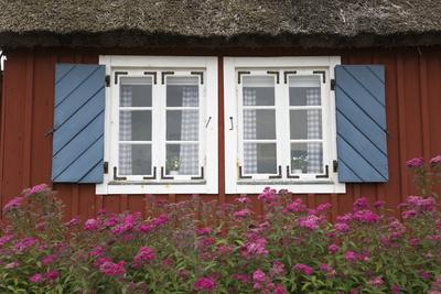 Typical Swedish Cottage Window Arild Kulla Peninsula Skane