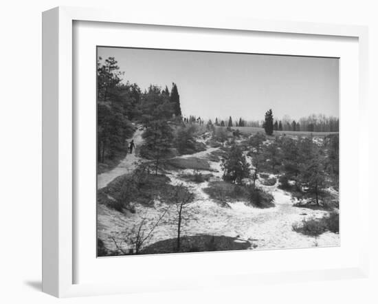 Typical Terrain on Pine Valley Golf Course, Where Masters Golf Tournament Is Being Held-null-Framed Photographic Print