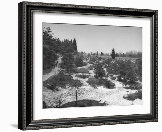 Typical Terrain on Pine Valley Golf Course, Where Masters Golf Tournament Is Being Held-null-Framed Photographic Print