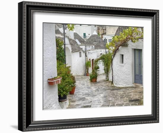Typical Trulli houses in Alberobello.-Julie Eggers-Framed Photographic Print