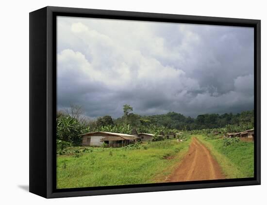 Typical Village in Western Cameroon, Africa-Julia Bayne-Framed Premier Image Canvas