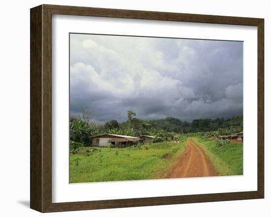 Typical Village in Western Cameroon, Africa-Julia Bayne-Framed Photographic Print