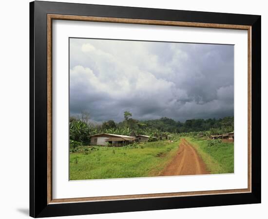 Typical Village in Western Cameroon, Africa-Julia Bayne-Framed Photographic Print