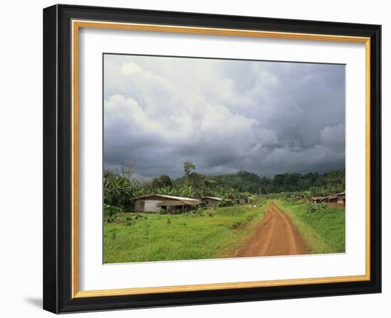 Typical Village in Western Cameroon, Africa-Julia Bayne-Framed Photographic Print