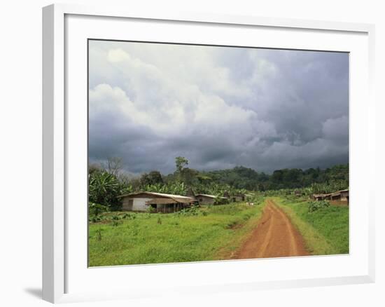 Typical Village in Western Cameroon, Africa-Julia Bayne-Framed Photographic Print