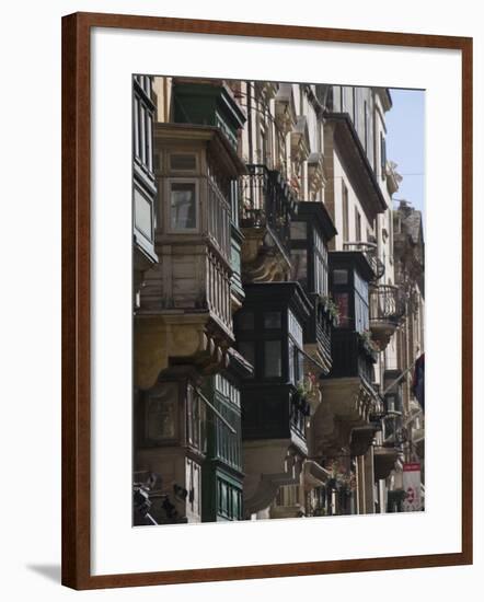 Typical Windows, Valletta, Malta, Europe-Robert Harding-Framed Photographic Print